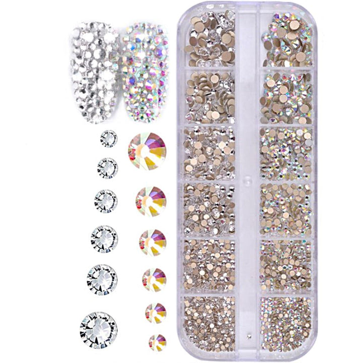 Decoration 3D Nail Art Rhinestones TrayRT 01