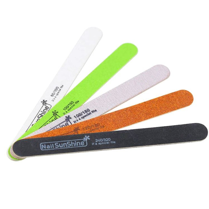 Double Side Nail Files Set 5pcs