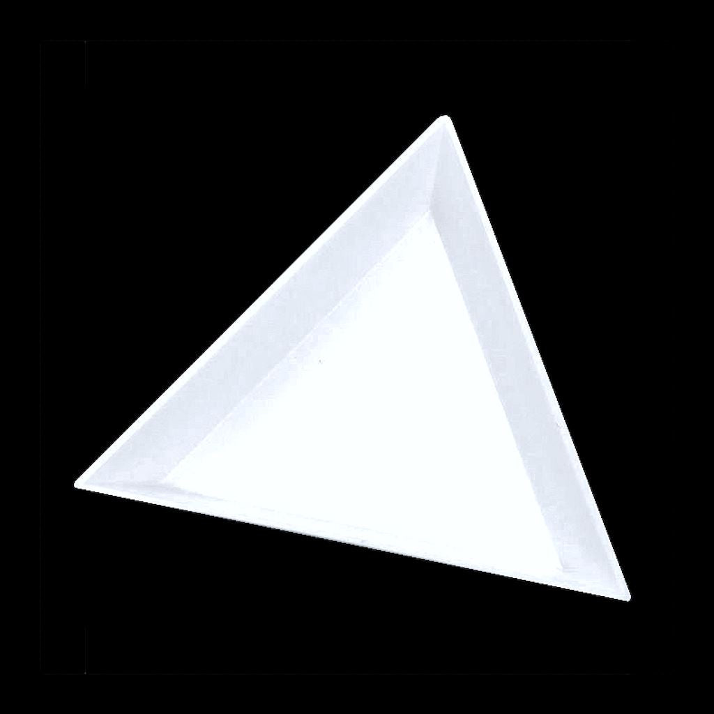 Plastic White Triangular Tray