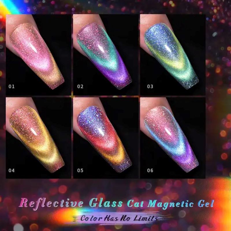 Reflective Glass Cat Magnetic Gel Polish BORN PRETTY