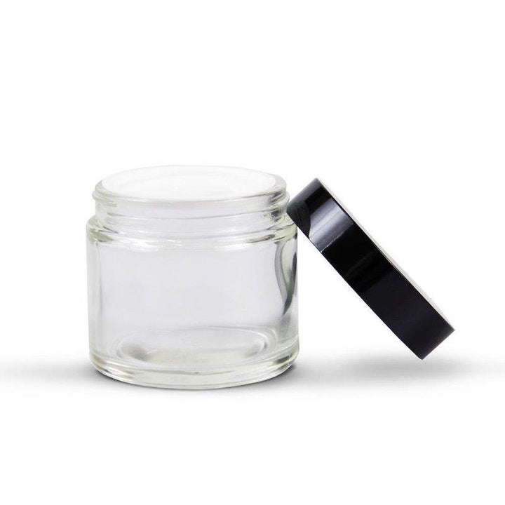 Clear Plastic Jar with Black Lid (10gm) - NSI Australia