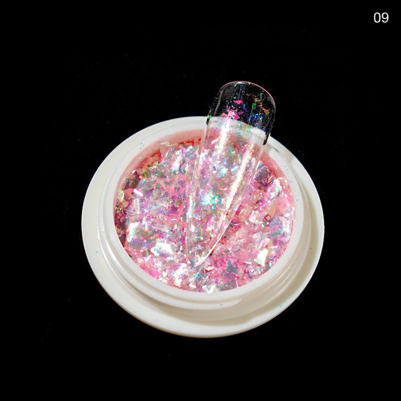 Colourful Nail Art Glitter Iridescent Flakes Sequins - NSI Australia