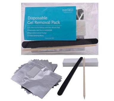 Disposable Gel Removal Pack - Foil, File & Buffer - NSI Australia