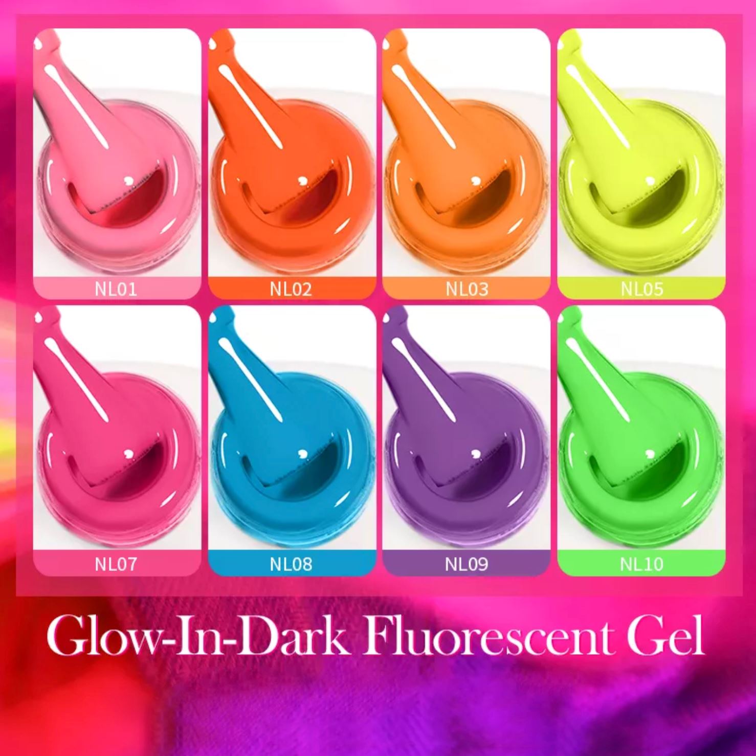 Glow-In-Dark Fluorescent Gel Polish BORN PRETTY - NSI Australia