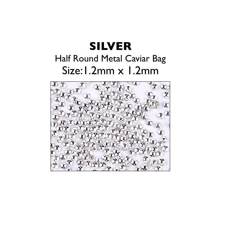 Metal Half Round Caviar Beads Bags - NSI Australia