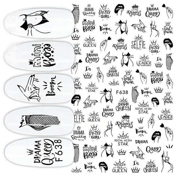 Nail Art Stickers - GIRL - NSI Australia