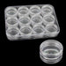 Small Plastic Clear Round Jar 12pcs Pack - NSI Australia
