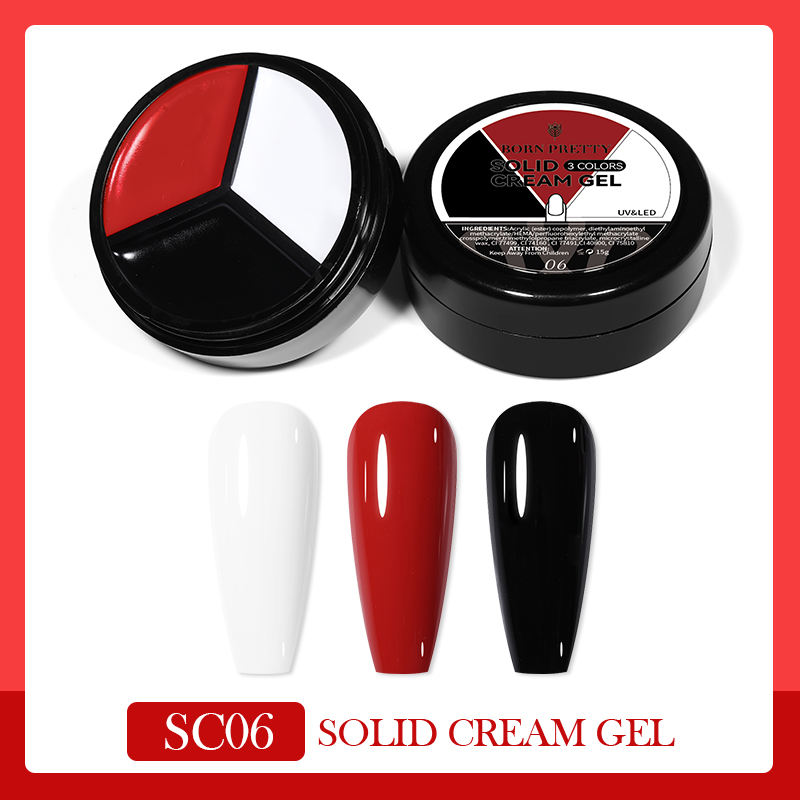 Solid Cream Gel Polish 3 Colours in 1 BORN PRETTY - NSI Australia