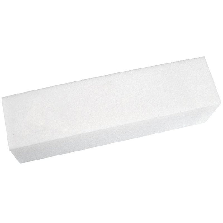 White Nail Buffer Block - Snow Buffer - NSI Australia