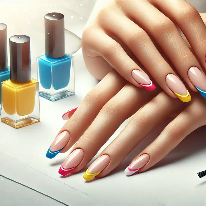 Brighten Your Manicure With Coloured French Tips