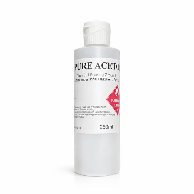 100% pure acetone 250ml bottle for nail polish removal and acrylic soak-off