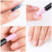 2-way stone cuticle remover and nail pusher tool used for cleaning cuticles, shaping nails and manicure nail prep