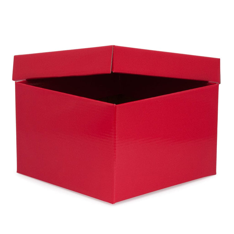 Red Christmas advent calendar gift box – 24 days of nail supplies and gel polish from NSI Australia.