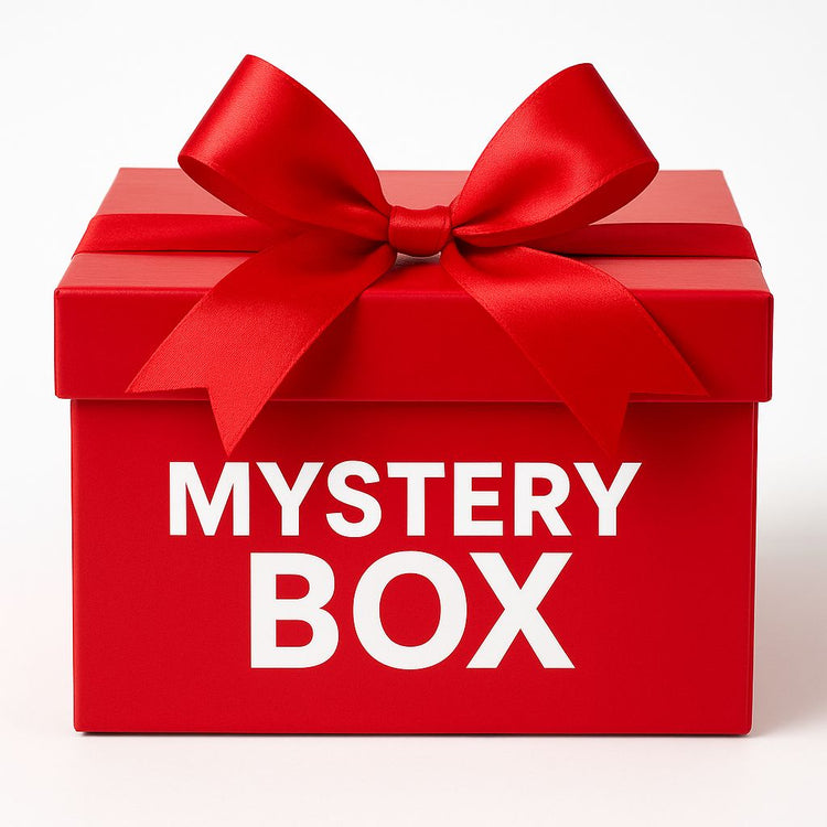 Red gift mystery box with big bow – 24 days to Christmas nail supplies and gel polish advent calendar from NSI Australia.
