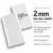 Nail Success Australia 2 mm nail ball maker, white two piece sliding tool with ten matching grooves for 3D nail art balls