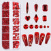 3 d nail art rhinestones mixed shapes nail art NSI Australia