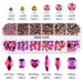 3 d nail art rhinestones mixed shapes nail art NSI Australia zshz 1010