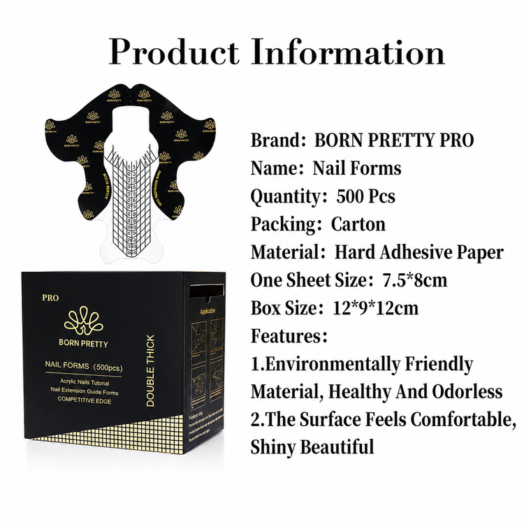 Born Pretty Nail Forms - 500pcs