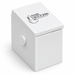 White nail form dispenser with a black Nail Success Australia logo on the sloping lid, a front dispensing slot and round side knob.
