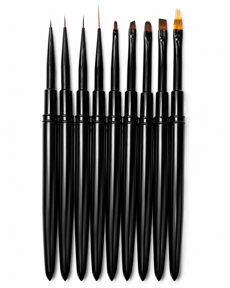 Nail Brush Set - Set 9 Brushes