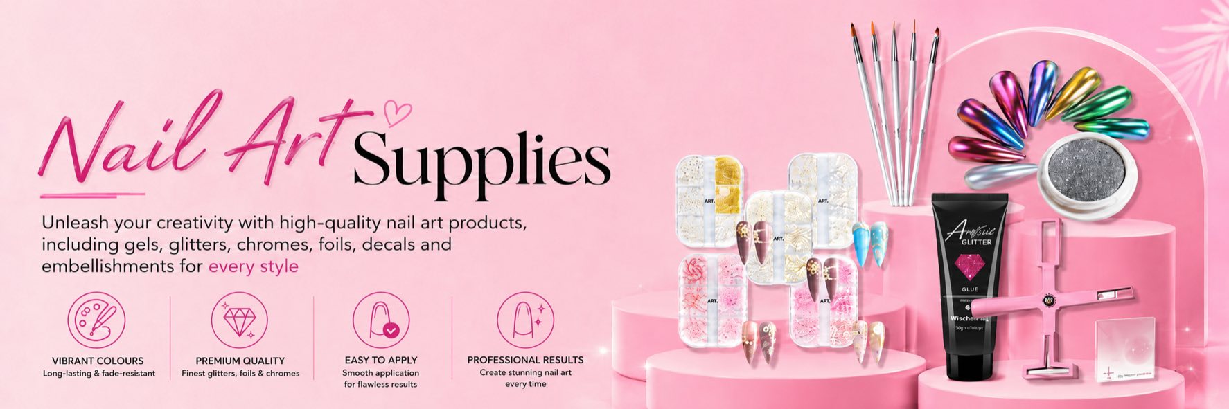 Nail Art Supplies collection banner