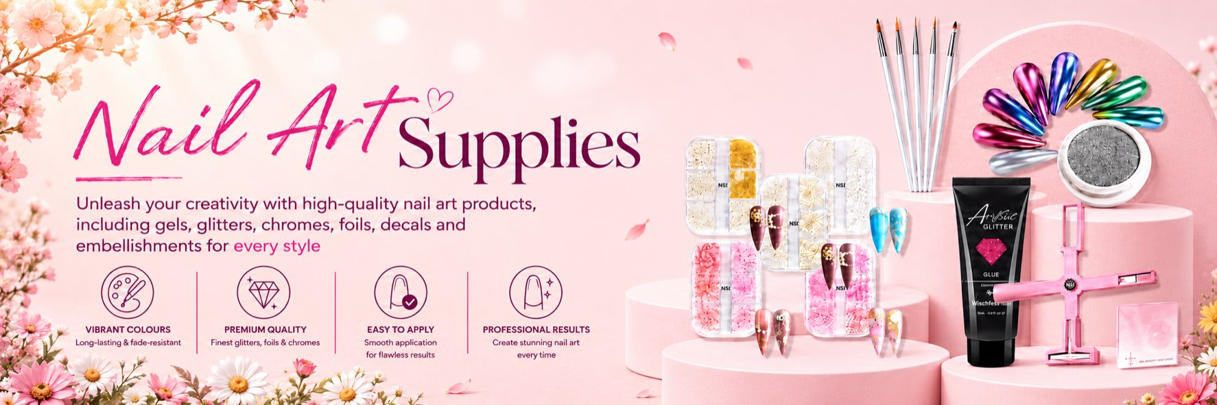 Nail Art Supplies collection banner