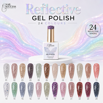 Nail Success Reflective Gel Polish Collection - 24 reflective shades