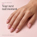 Soft pink glossy almond manicure inspiration for the acrylic gel dipping kit with lamp, illustrative look, powder shade may vary