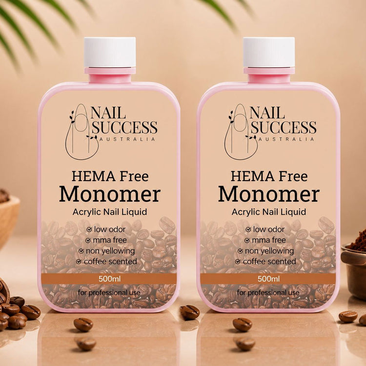 Acrylic Nail Liquid Monomer Coffee HEMA Free