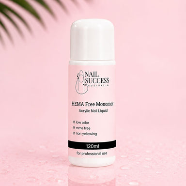 Nail Success Australia HEMA free acrylic nail liquid monomer, 120ml low odor, MMA free and non-yellowing formula