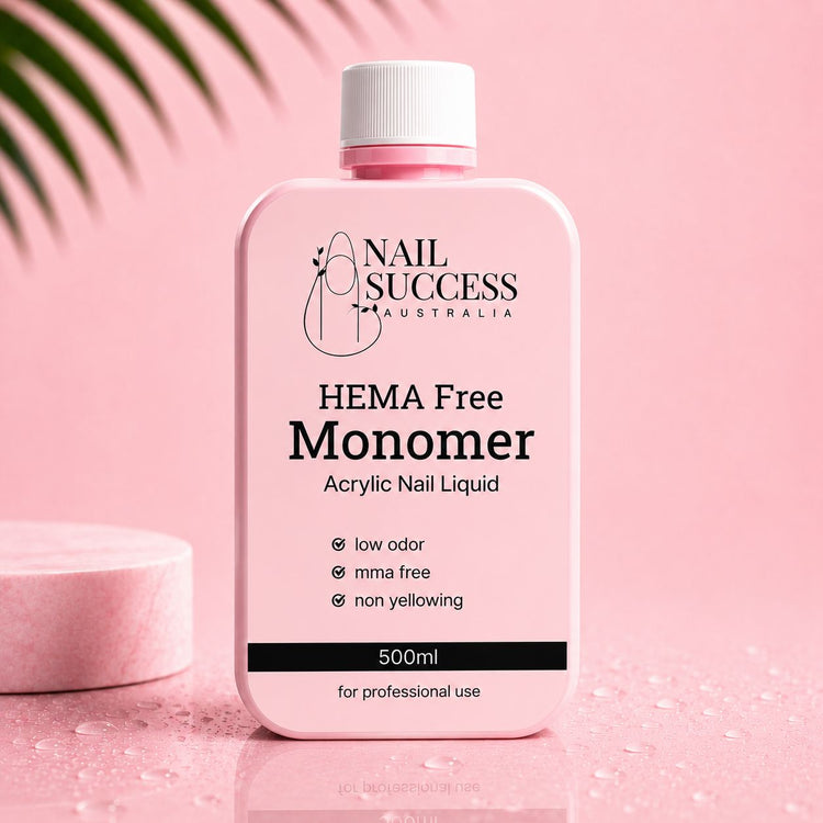 Nail Success Australia HEMA free acrylic nail liquid monomer, 500ml low odor, MMA free and non-yellowing formula
