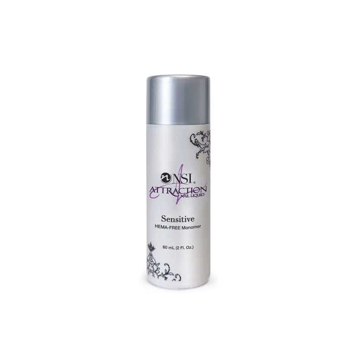 NSI Attraction Sensitive Nail Liquid – HEMA-free acrylic monomer, 60 mL (2 fl oz) bottle