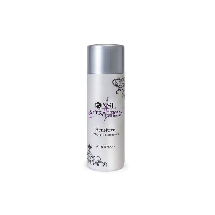 NSI Attraction Sensitive Nail Liquid – HEMA-free acrylic monomer, 60 mL (2 fl oz) bottle