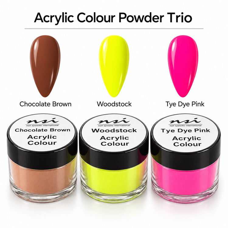 Trio Pack Acrylic Nail Powder