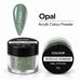 Opal Acrylic Colour Powder nail system, iridescent glitter powder.