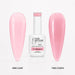 Afterglow Rubber Base Gel - one coat vs two coats comparison