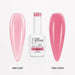 Afterglow Rubber Base Gel - one coat vs two coats comparison