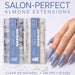 Almond Nail Tips Clear and Natural 240pcs boxes by Nail Success Australia with finished almond nail set