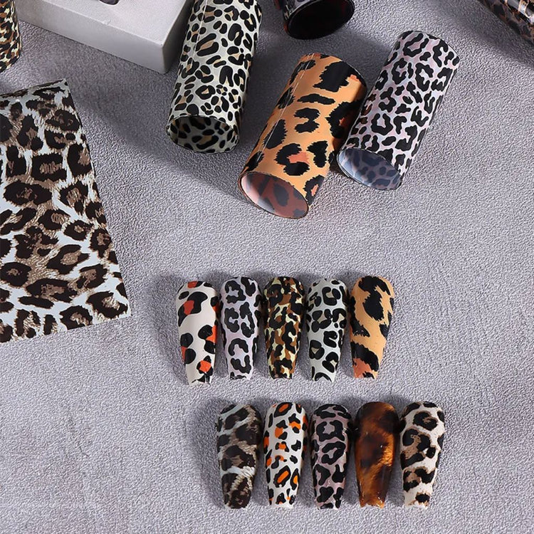 Animal Nail Transfer Foil 10 Rolls Box