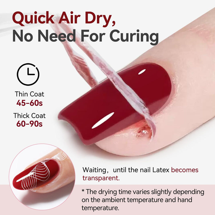 Born Pretty peel off nail latex barrier – quick air-dry cuticle protector for nail art, no curing needed, easy strip removal.