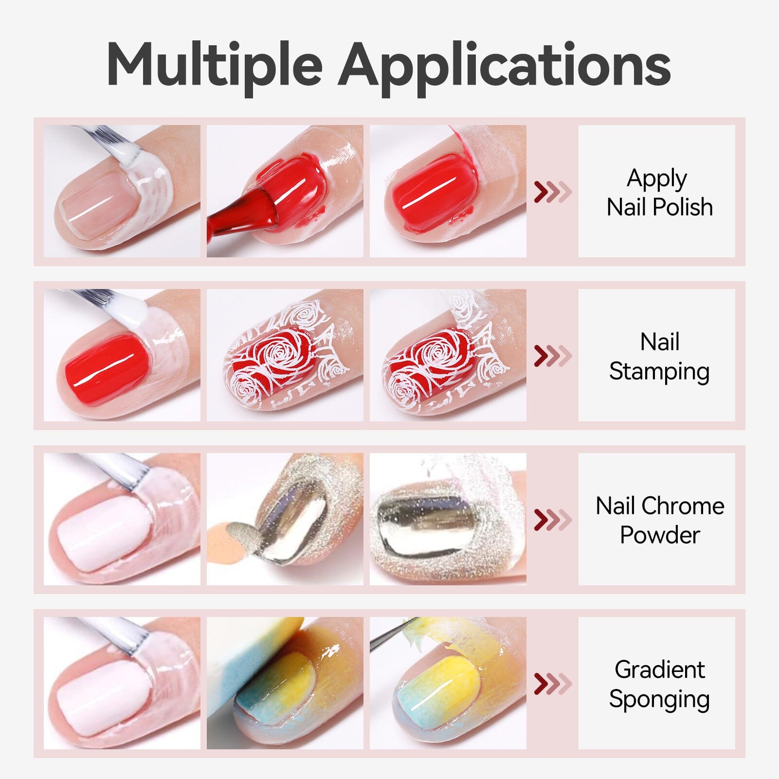 Born Pretty peel off nail latex barrier – multiple uses for polish, stamping, chrome powder and gradient sponging nail art.