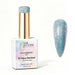Nail Success Australia Aqua Stardust holographic gel polish bottle with glossy aqua blue holographic nail colour swatch