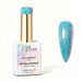 Nail Success Australia Aqua Stardust holographic gel polish bottle with glossy aqua blue holographic nail colour swatch