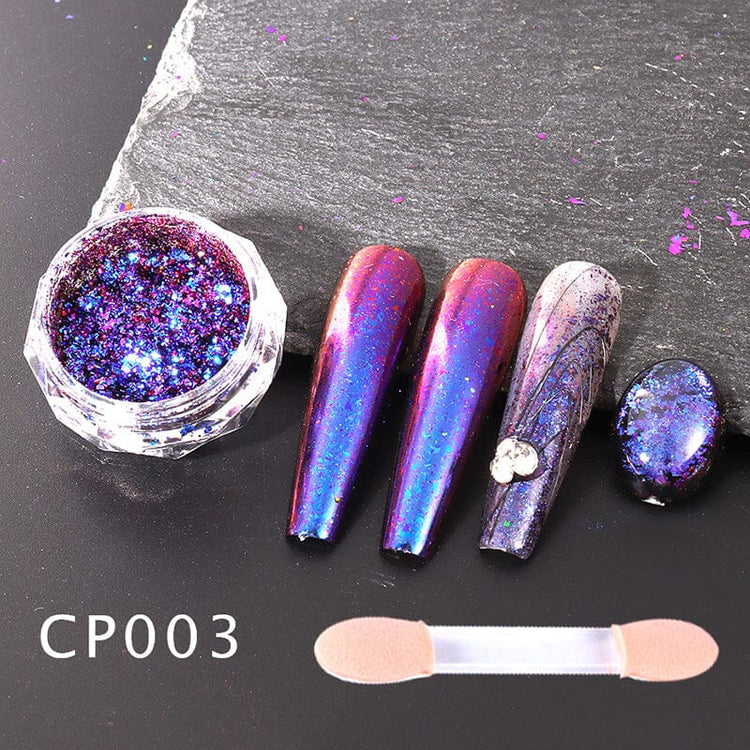 Aurora Chameleon Nail Art Flakes JarCP003