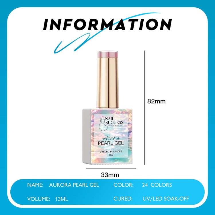 LED soak-off gel polish, 82mm x 33mm, available in 24 colours
