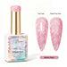 Ballet Pearl Aurora Pearl Gel Polish with soft pink pearl shimmer swatches in top coat and matte finish