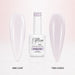 Bare Veil Rubber Base Gel - one coat vs two coats comparison