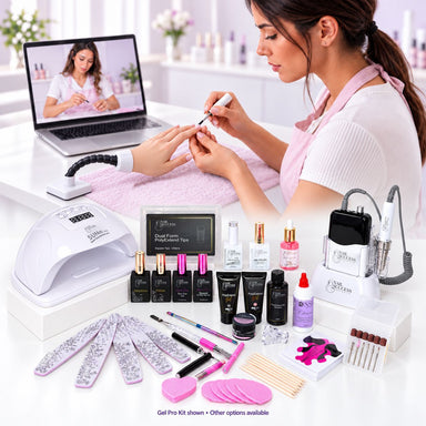 BIAB, Hard Gel & Polygel nail course with online learning scene and Gel Pro Kit