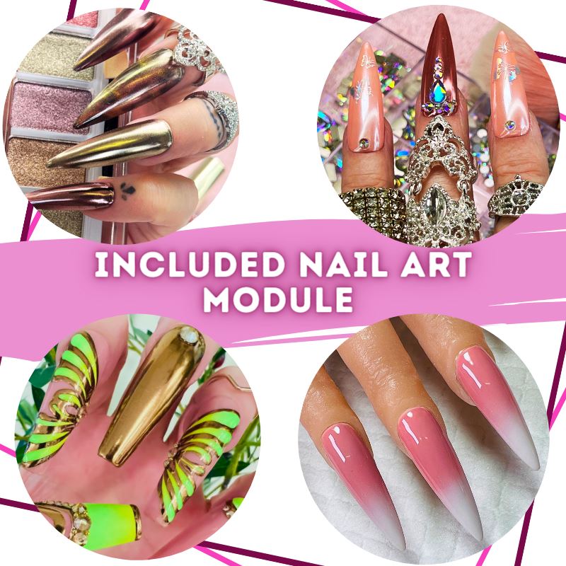 Free Nail Art Classes Online With Certification - Tie-dye, Ombre Nail Art  Design - YouTube