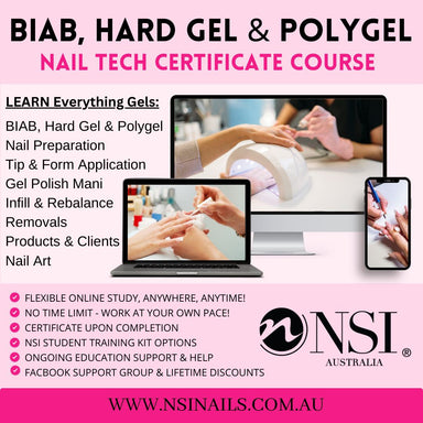 BIAB, Hard Gel and Polygel Nail Course Online